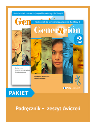 To zdjęcie przedstawia: GENERACION 2 (KLVIII) ZESTAW: Podręcznik + zeszyt ćwiczeń