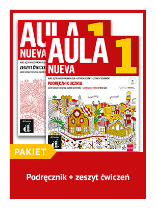 To zdjęcie przedstawia: AULA NUEVA 1 ZESTAW: Podręcznik + zeszyt ćwiczeń
