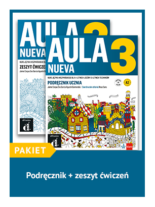 To zdjęcie przedstawia: AULA NUEVA 3 ZESTAW: Podręcznik + zeszyt ćwiczeń