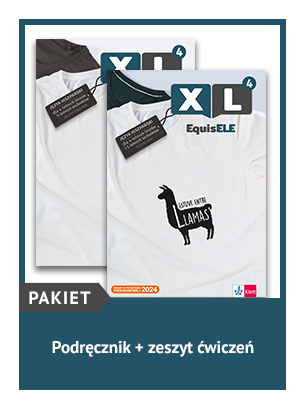 To zdjęcie przedstawia: XL EQUISELE 4 ZESTAW: Podręcznik + zeszyt ćwiczeń
