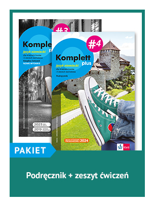 To zdjęcie przedstawia: KOMPLETT PLUS 4. ZESTAW: Podręcznik + zeszyt ćwiczeń