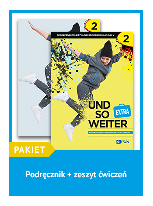 To zdjęcie przedstawia: UND SO WEITER 2 EXTRA (KLV) ZESTAW Podręcznik + zeszyt ćwiczeń